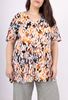 Picture of CURVY GIRL TUNIC WITH BACK KNOT AND FLARED SLEEVE